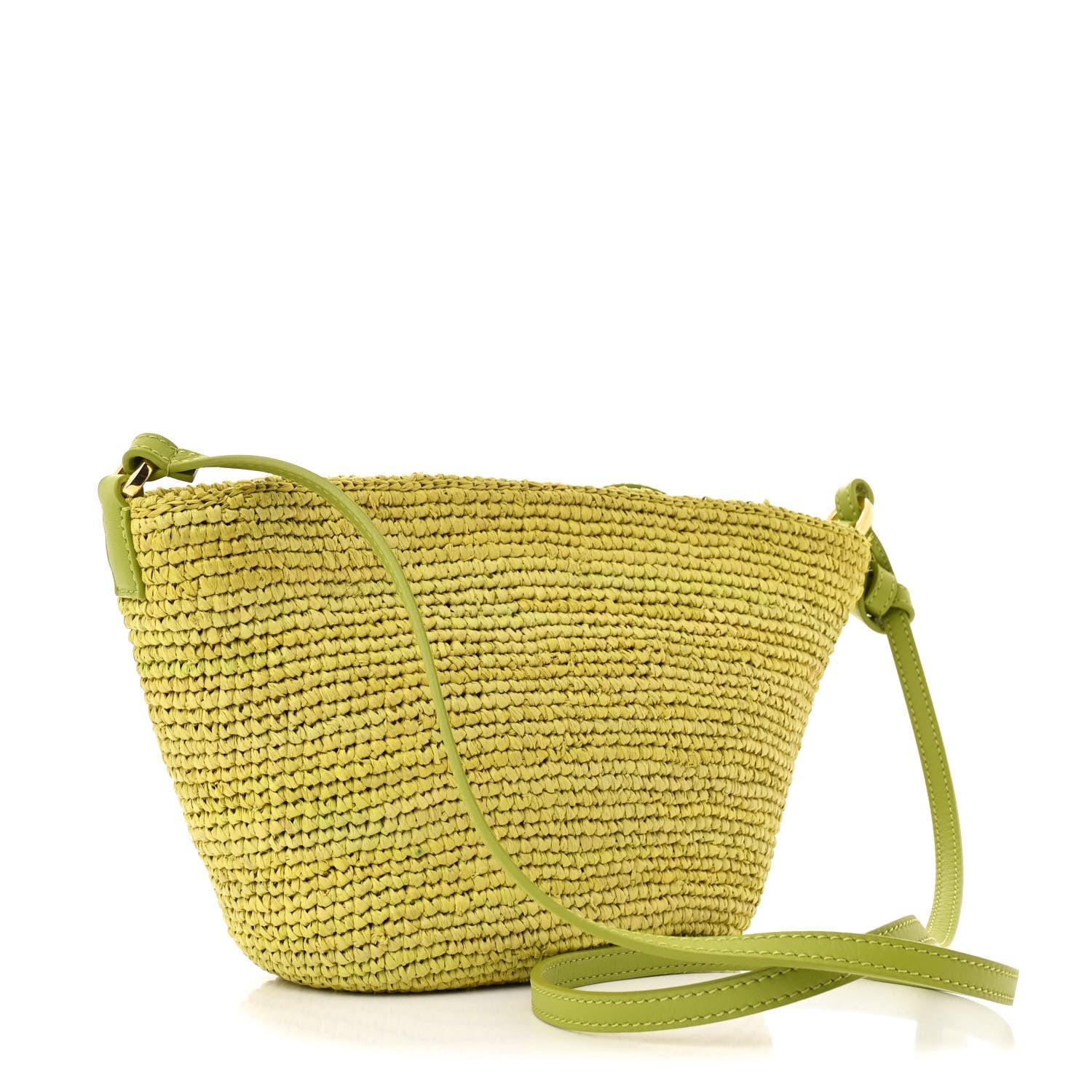 Loewe Raffia Crossbody Bag Meadow Green 3 of 10