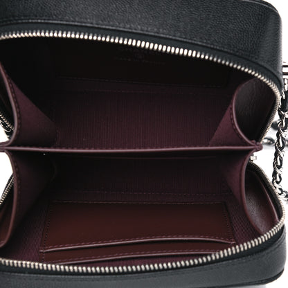 Chanel Caviar Quilted CC Vanity Case With Chain Black 4 of 5