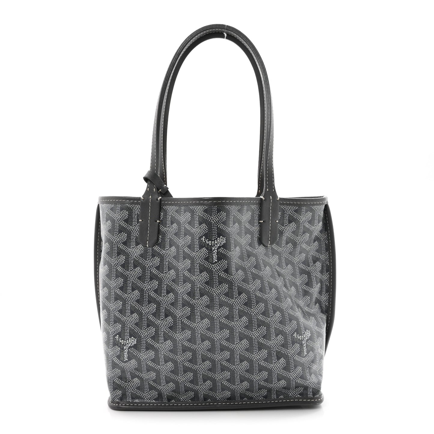 Goyardine Reversible Mini Anjou Grey