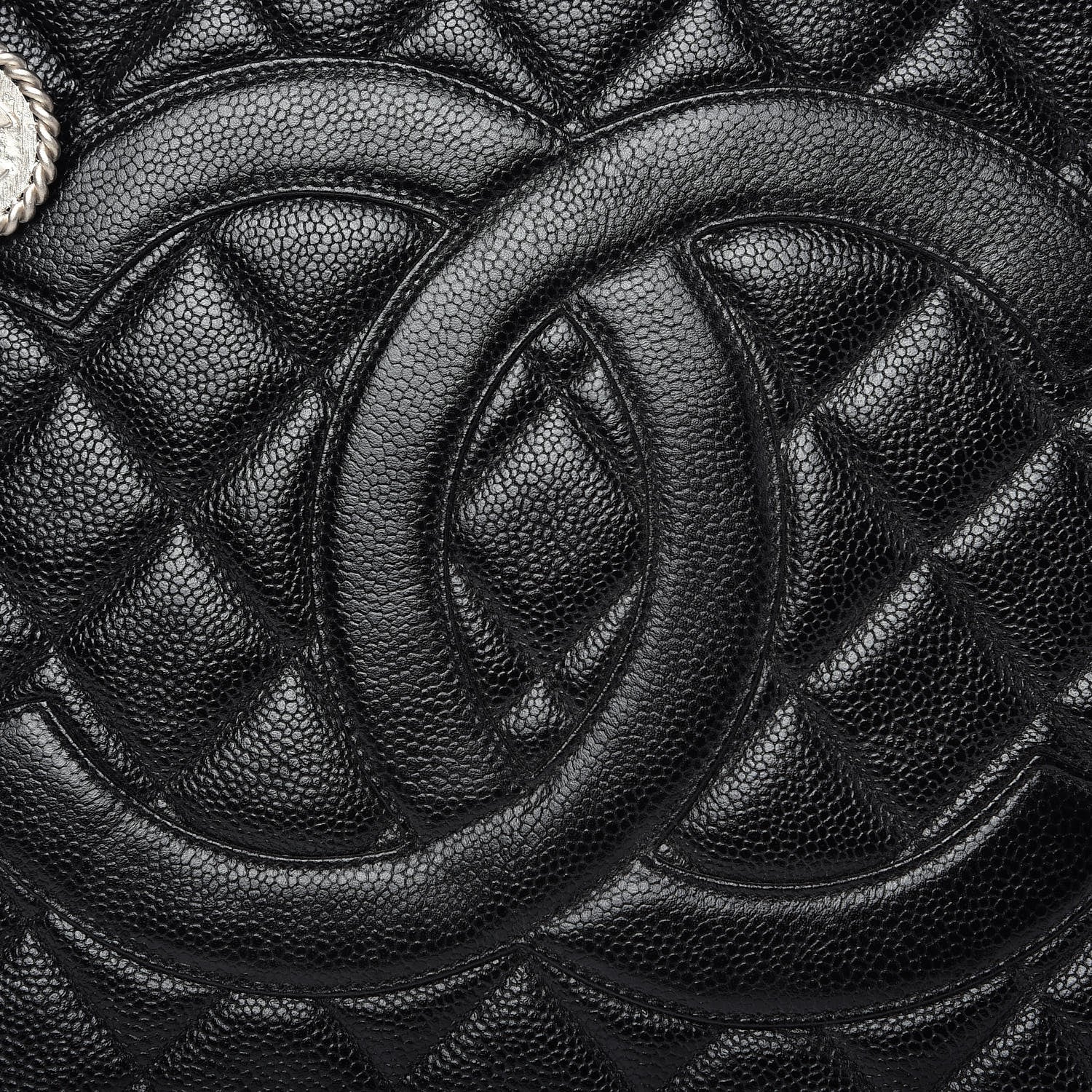 Chanel Caviar Quilted Medallion Tote Black 6 of 9