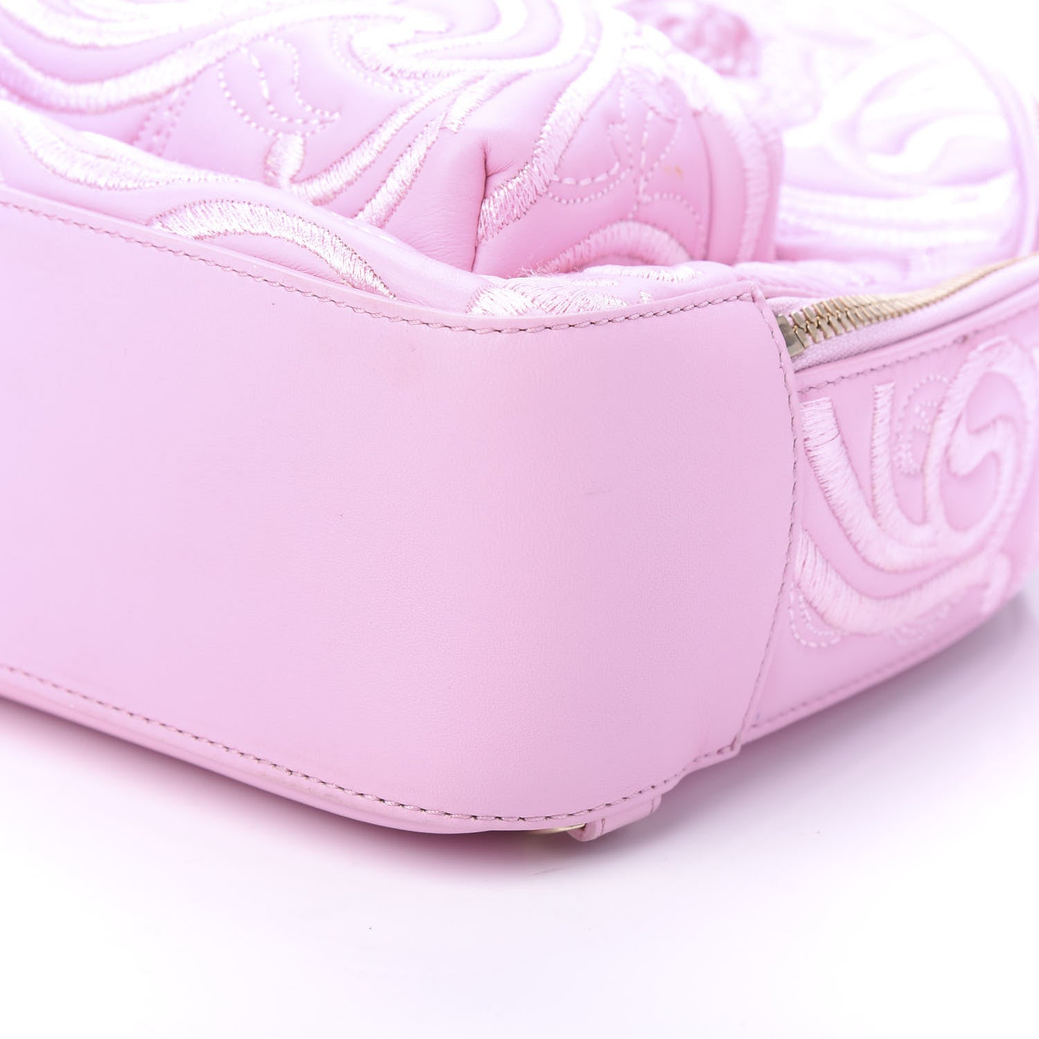 Versace Calfskin Palazzo Embroidered Baroque Mini Backpack Pink 6 of 8