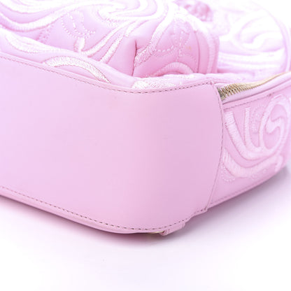 Versace Calfskin Palazzo Embroidered Baroque Mini Backpack Pink 6 of 8