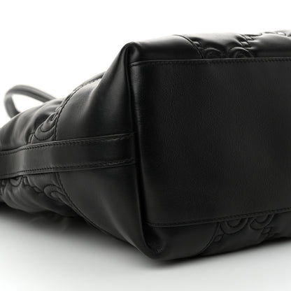 Gucci Calfskin GG Matelasse Medium Ophidia Shopping Tote Black 9 of 14
