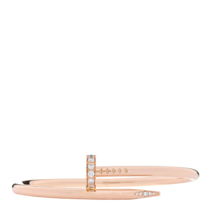 Cartier 18K Pink Gold Diamond Juste Un Clou Bracelet 16 1 of 4