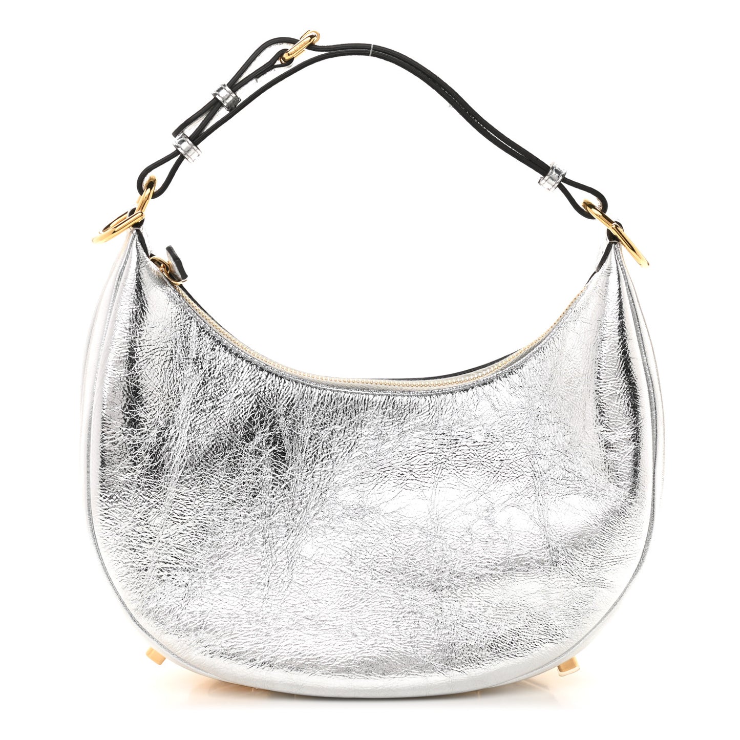 Rock Millenium Small Fendigraphy Hobo Bag Argento