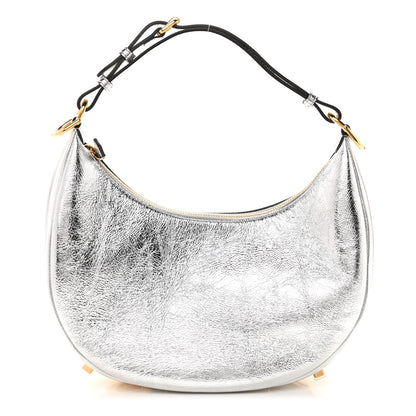 Fendi Rock Millenium Small Fendigraphy Hobo Bag Argento 1 of 10