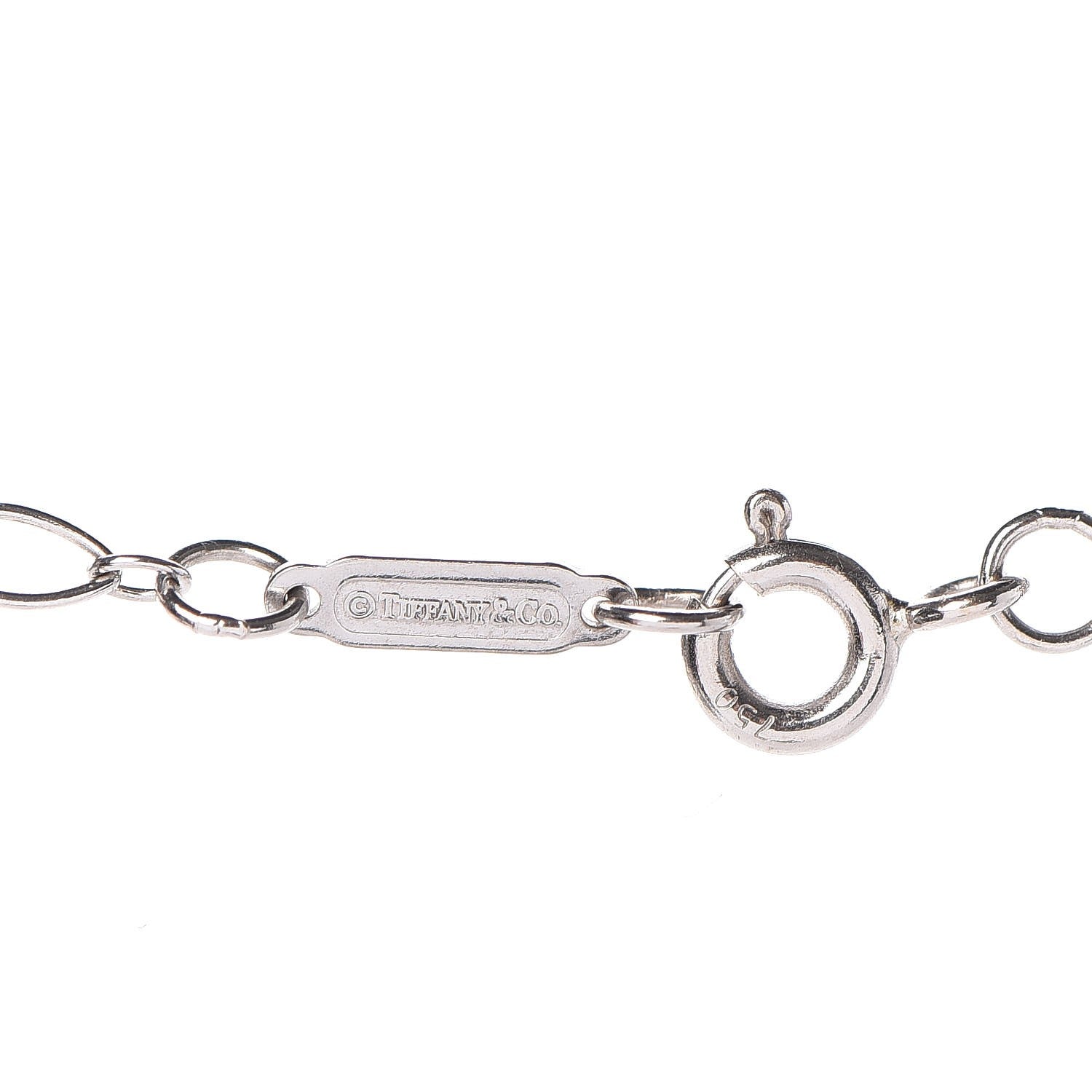 Tiffany 18K White Gold Oval Link Chain Necklace 30 5 of 5