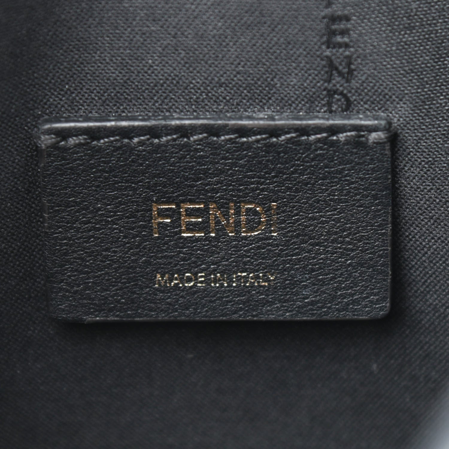 Fendi Vitello Century Bi-Color FF 1974 Embossed Mini Camera Case Maya Black 6 of 11