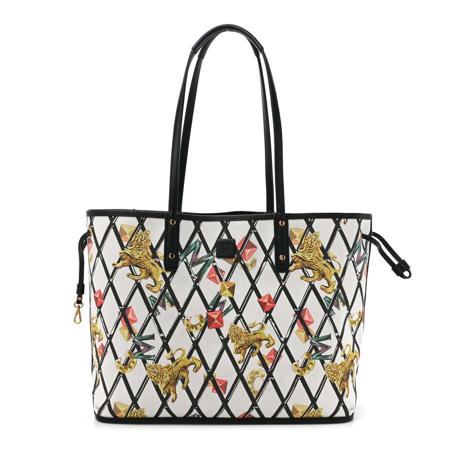 Visetos Medium Project Reversible Shopper Tote Cognac