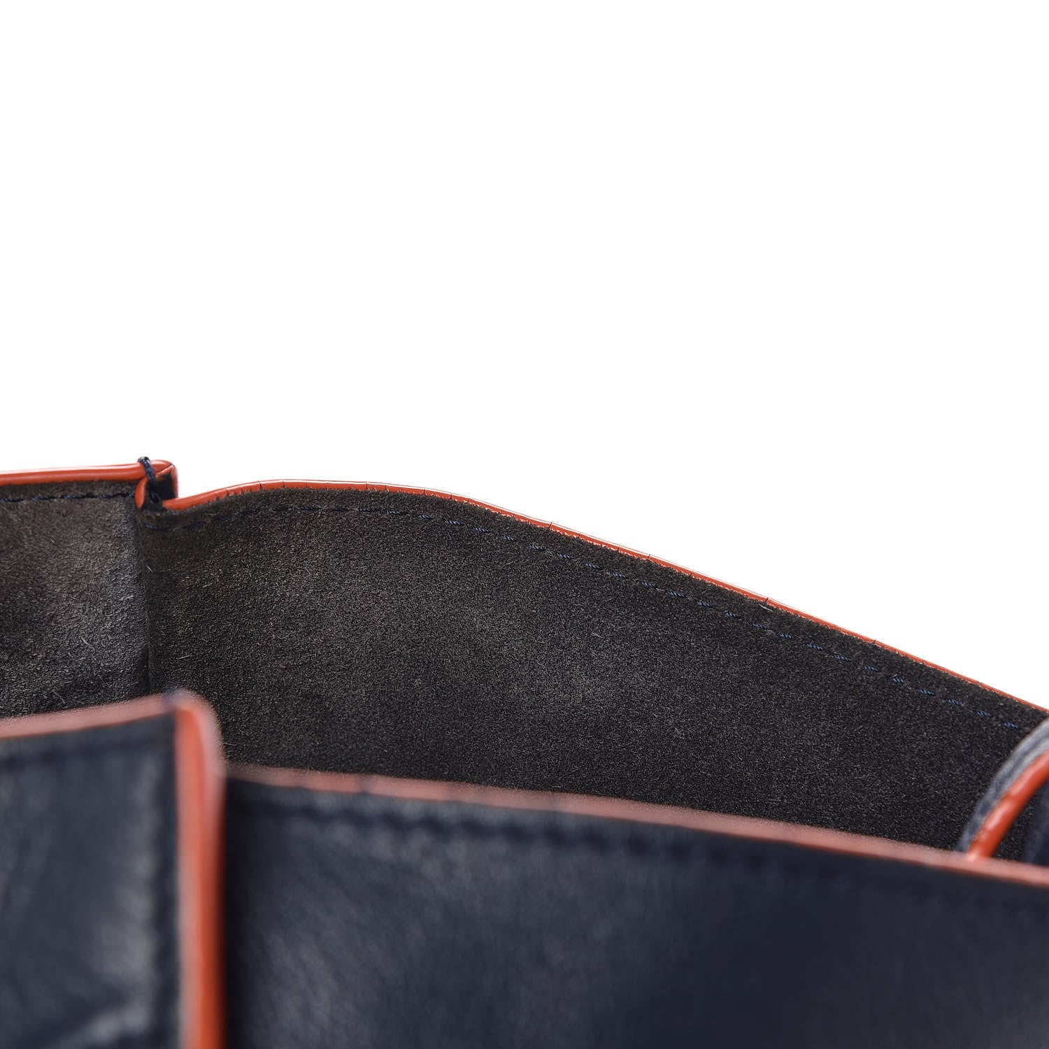 Celine Supple Calfskin Large Phantom Luggage Navy Blue Orange 20 of 25