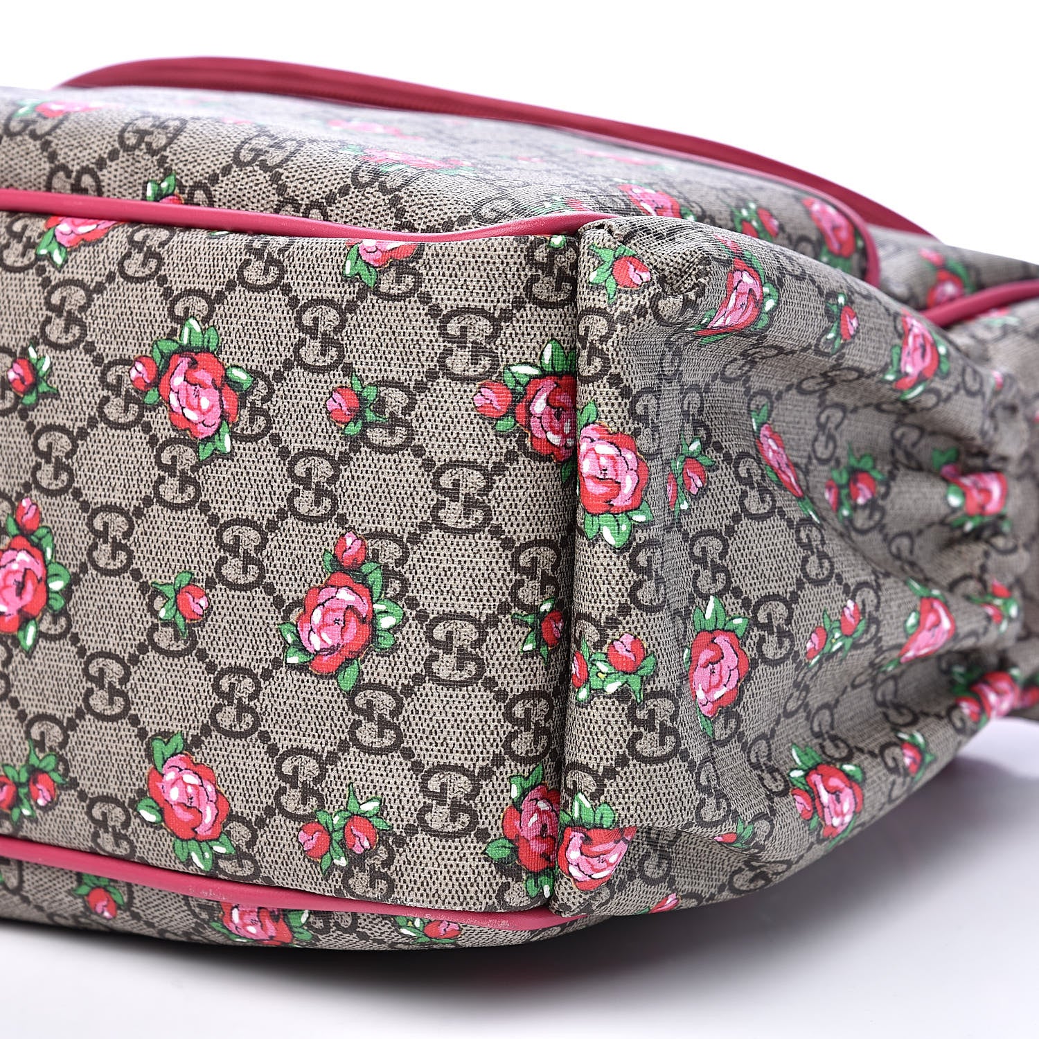 Gucci GG Supreme Monogram Rose Bud Diaper Bag Pink 11 of 15