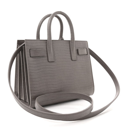 Saint Laurent Lizard Calfskin Embossed Baby Sac De Jour Fog 3 of 14