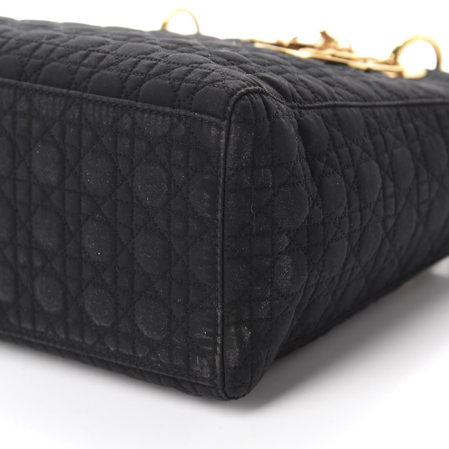Christian Dior Nylon Cannage Medium Lady Dior Black 7 of 11