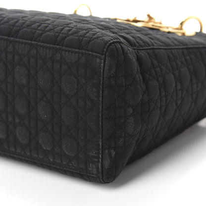 Christian Dior Nylon Cannage Medium Lady Dior Black 7 of 11