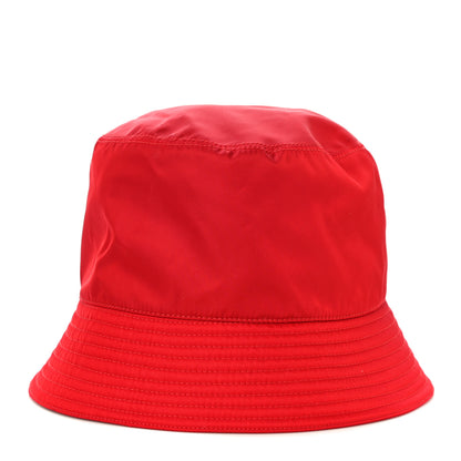 Prada Re-Nylon Metal Triangle Logo Mens Bucket Hat XXL Rosso 4 of 7