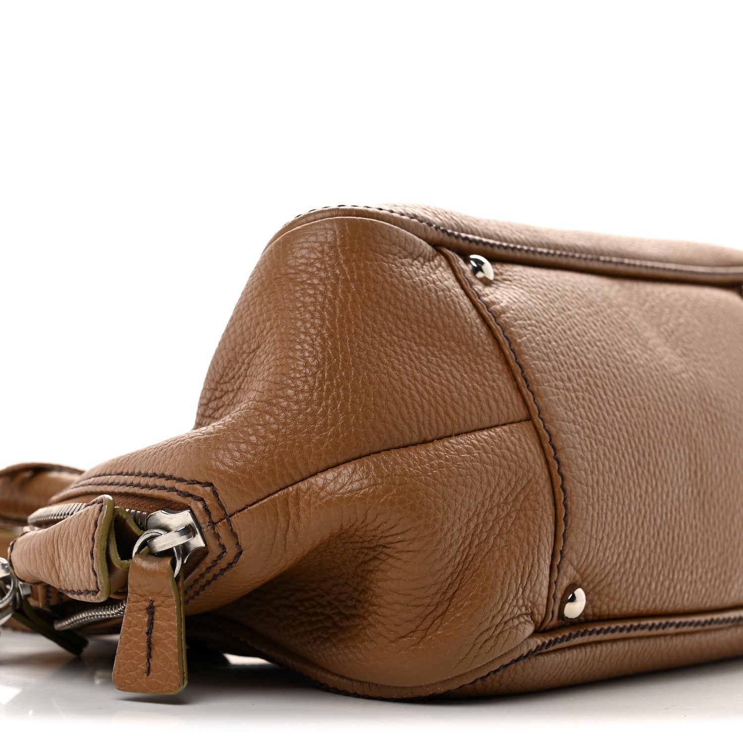Chanel Calfskin Tassel Bowler Light Brown 8 of 14
