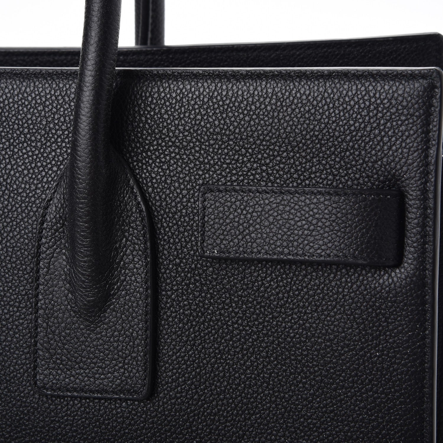 Saint Laurent Grained Calfskin Small Sac De Jour Black 9 of 11