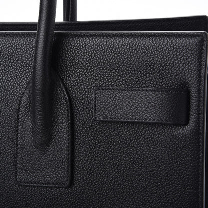 Saint Laurent Grained Calfskin Small Sac De Jour Black 9 of 11