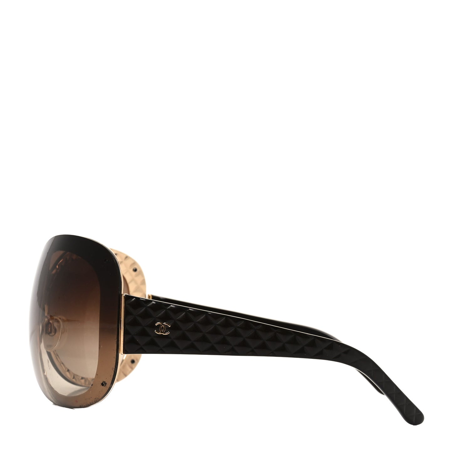Acetate Quilted CC Sunglasses 4159 Brown