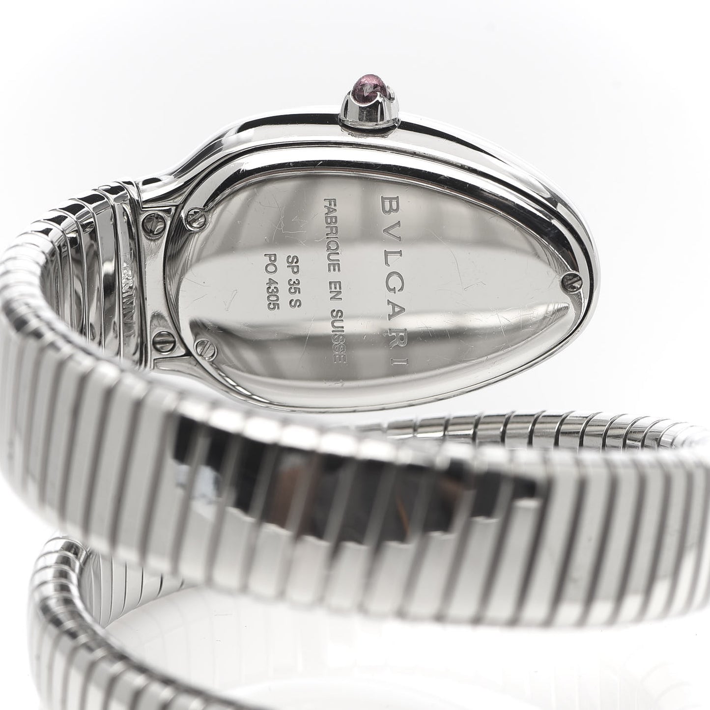 Stainless Steel 35mm Serpenti Tubogas Quartz Watch