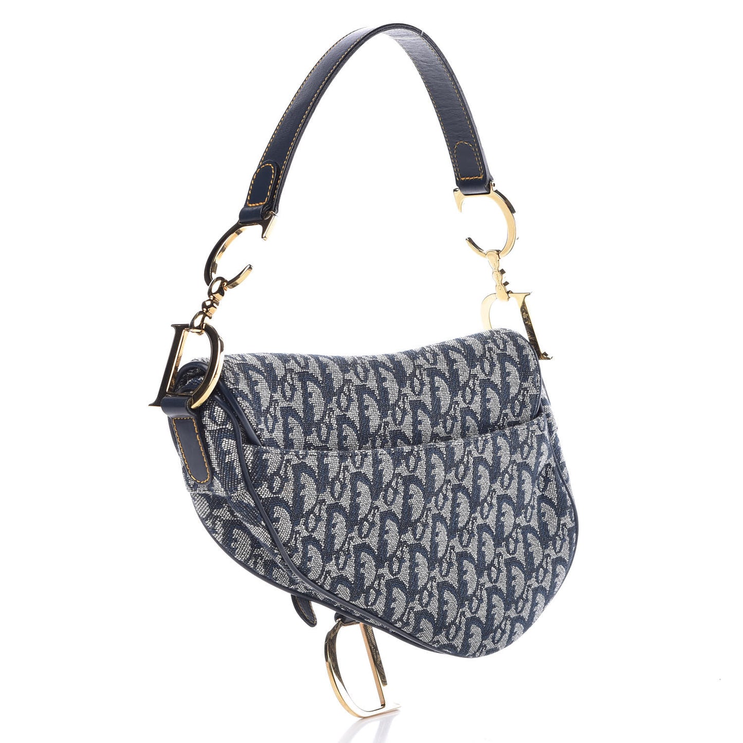 Monogram Saddle Bag Blue