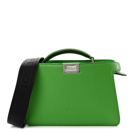 Cuoio Romano Vitello Cover Bi-Color Peekaboo I See U X Cross Satchel Tomatillo