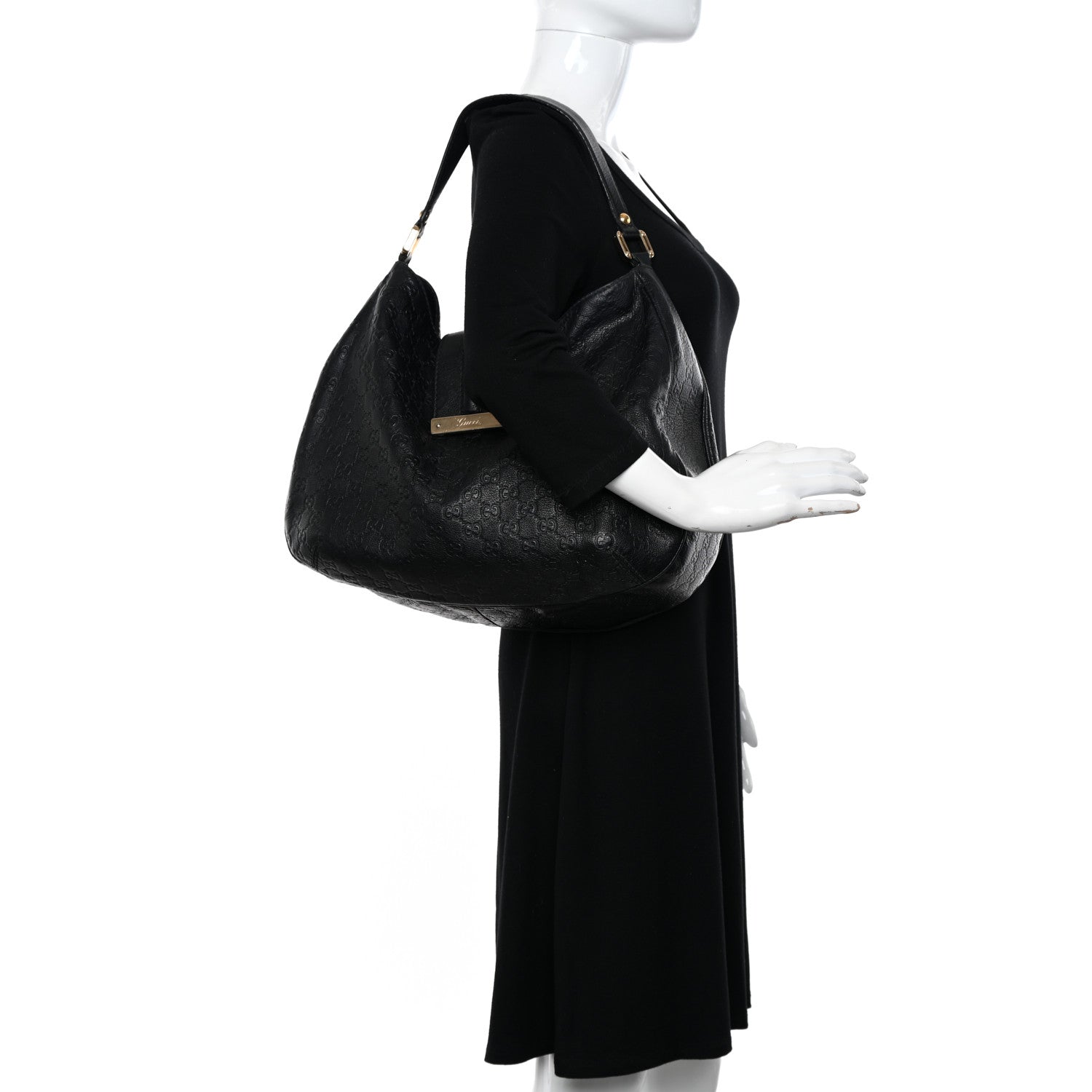 Gucci Guccissima Large New Ladies Web Hobo 2 of 13