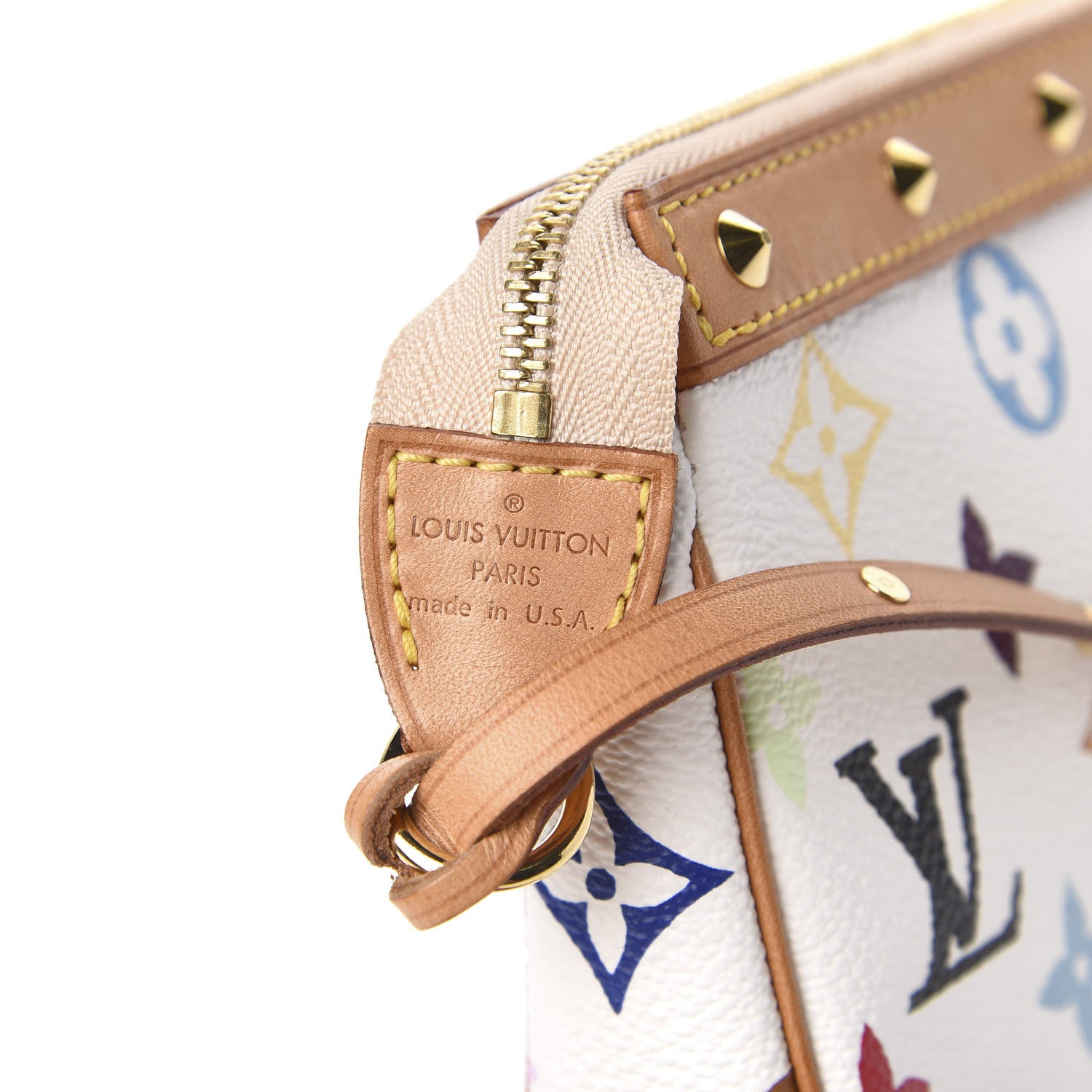 Louis Vuitton Monogram Multicolor Pochette Accessories White 6 of 11