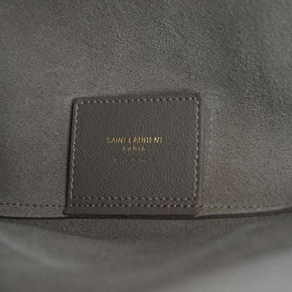 Saint Laurent Calfskin Large Shopping Tote Kaki Militaire 7 of 17