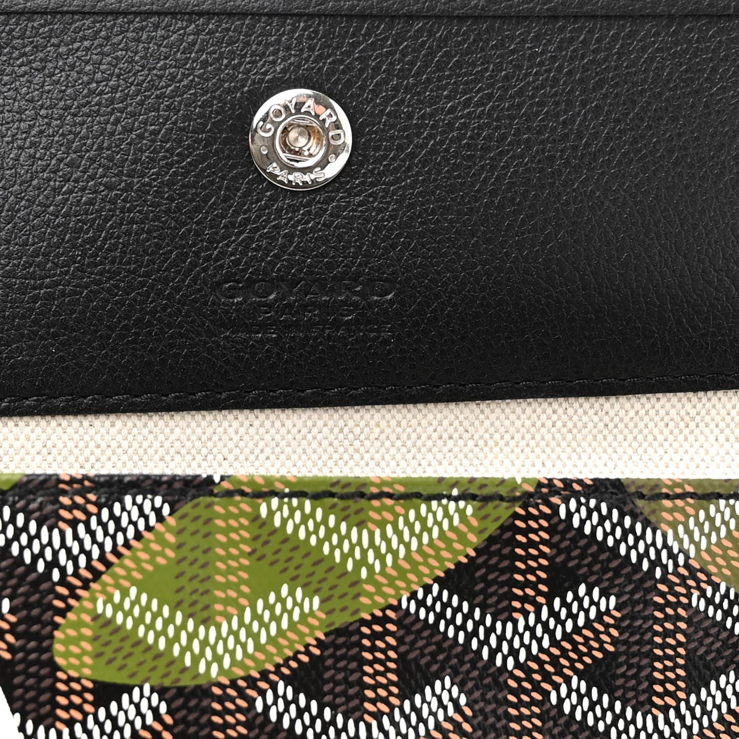 Goyard Goyardine Saint Louis Lettres Camouflage PM Black Green 7 of 11