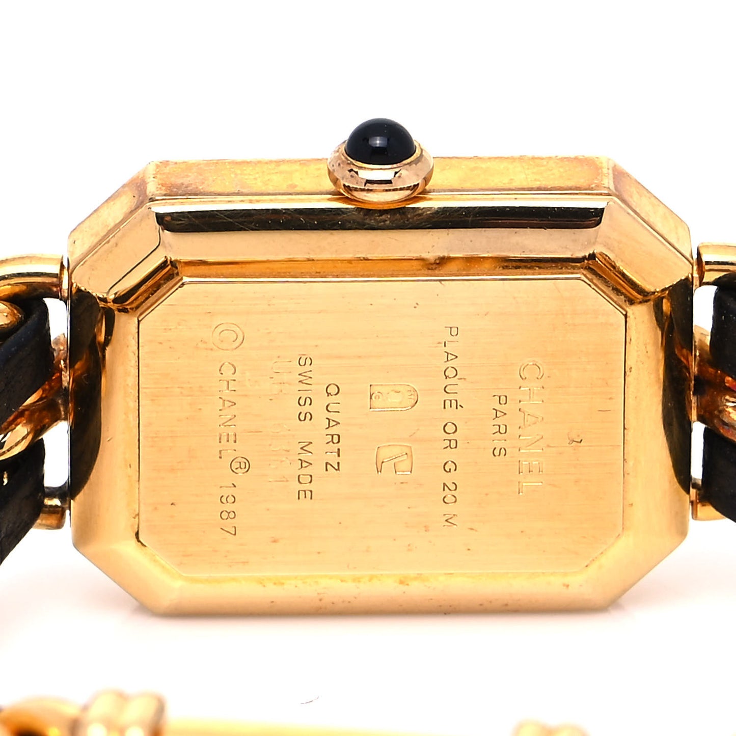 Stainless Steel Lambskin 20mm Chain Premiere Quartz Watch Gold M