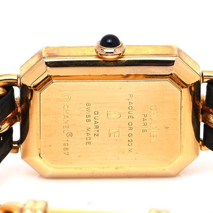 Chanel Stainless Steel Lambskin 20mm Chain Premiere Quartz Watch Gold M 4 of 5