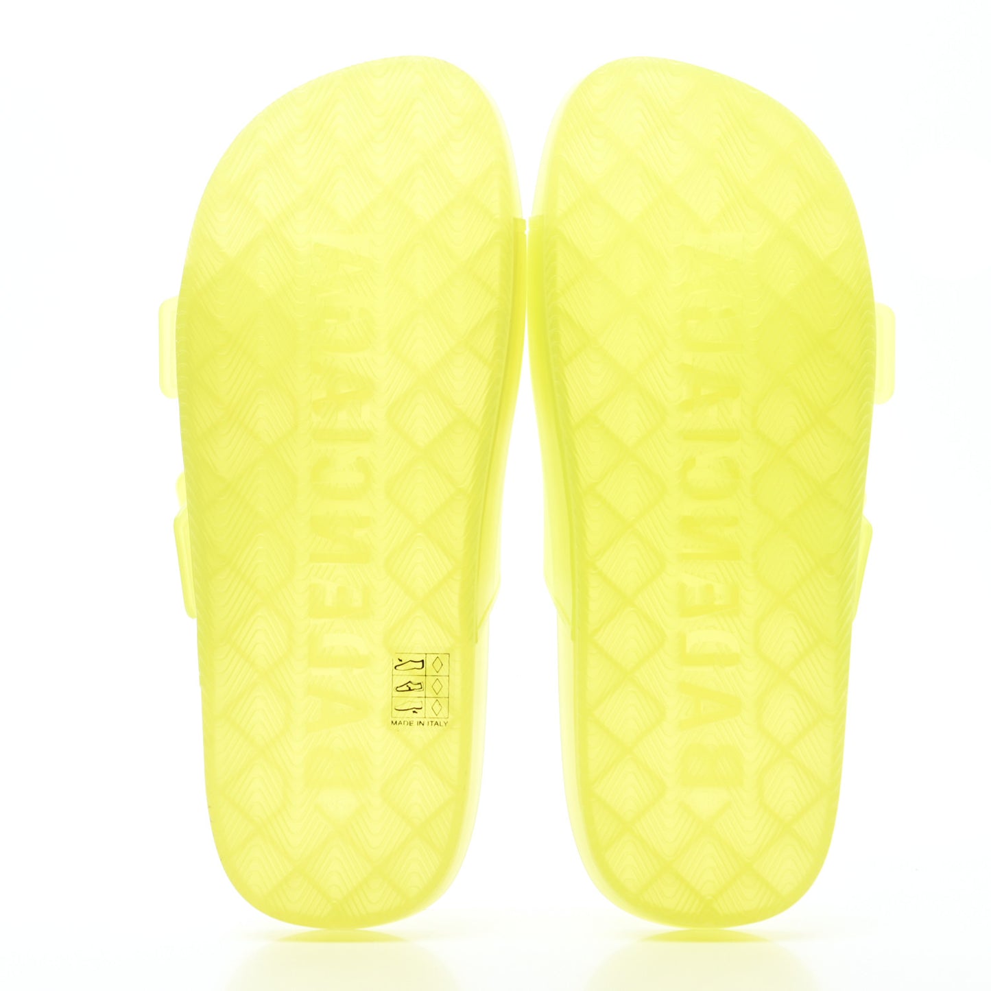 Technical Polyurethane Mallorca Slide Sandals 38 Fluo Yellow