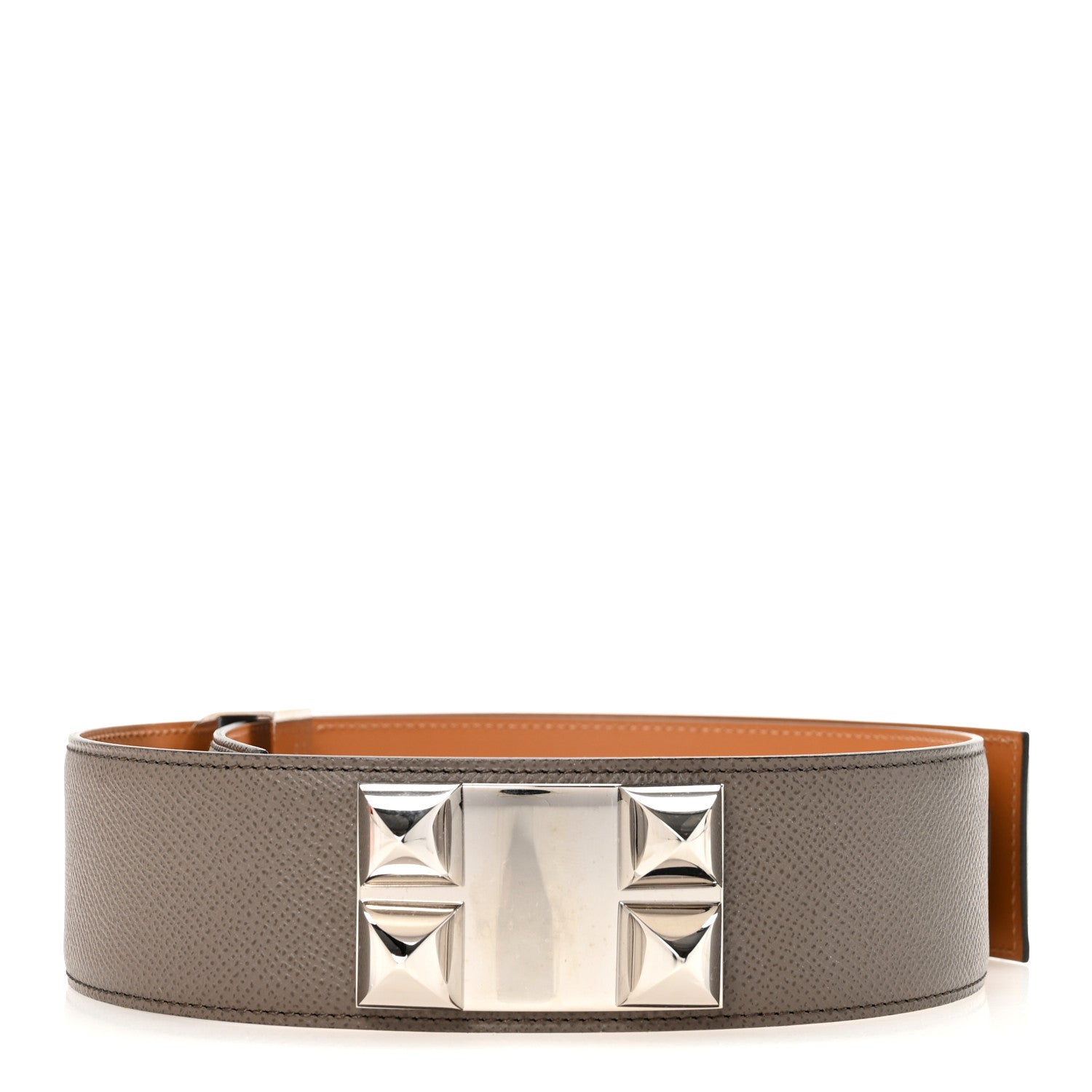 Hermes Epsom 50mm Collier De Chien CDC Belt 75 30 Etain 2 of 5