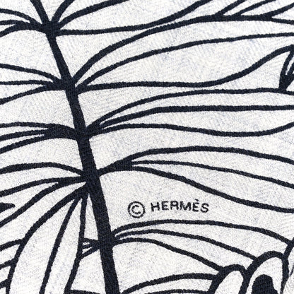 Hermes Cashmere Silk The Three Graces Shawl 140 Gris Chine Caban 5 of 5