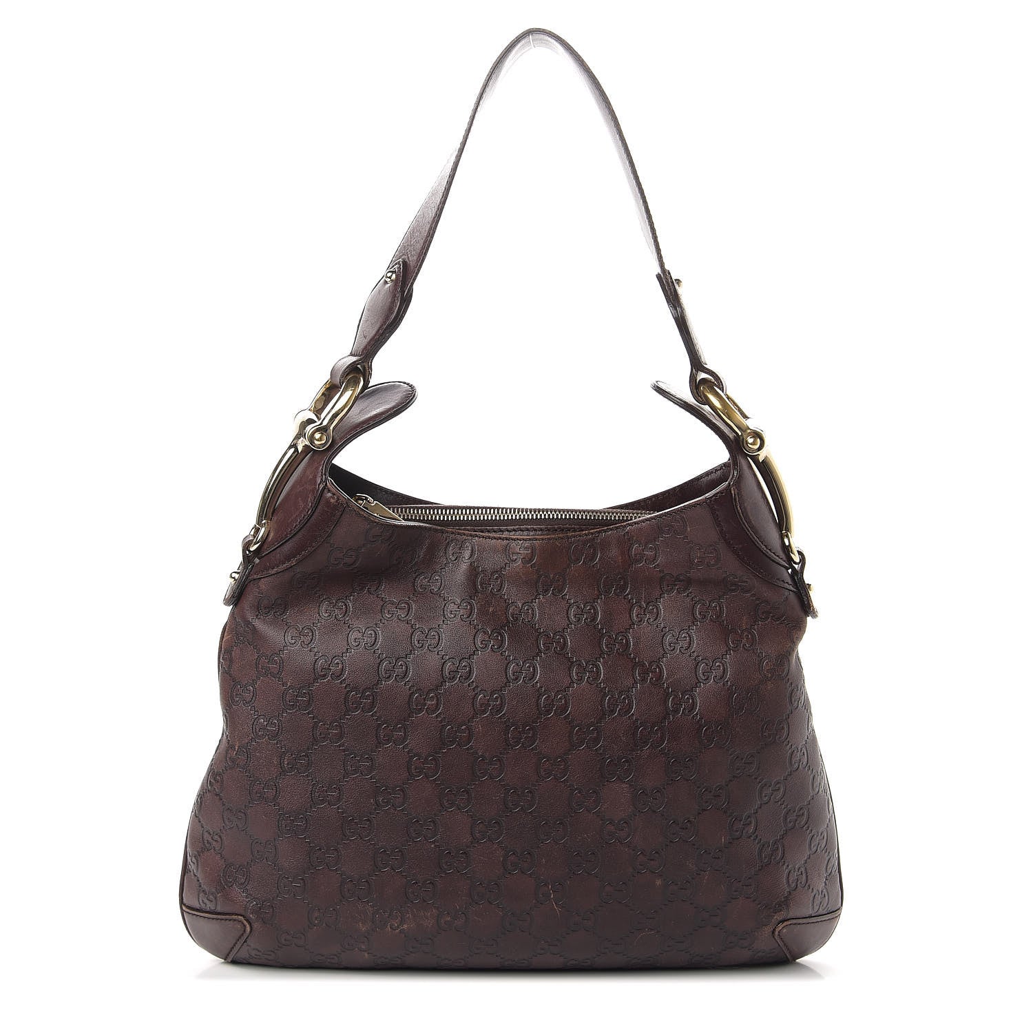 Gucci Guccissima Creole Hobo Chocolate 1 of 17