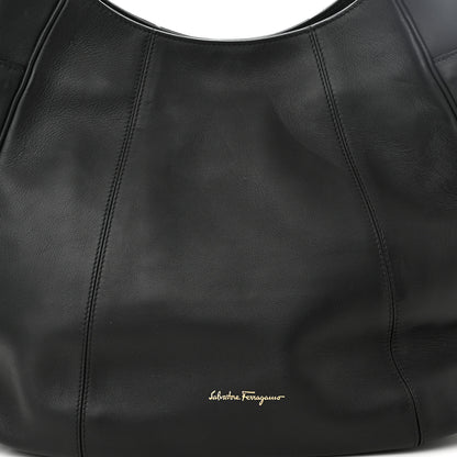 Salvatore Ferragamo Calfskin Elle Gancini Chain Hobo Black 8 of 11