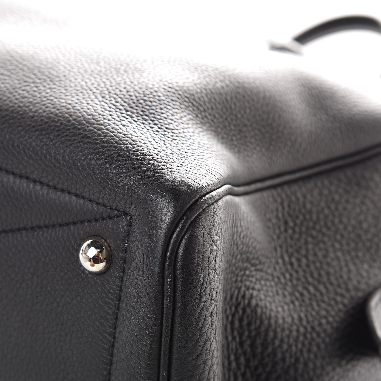 Hermes Taurillon Clemence Victoria II 35 Black 9 of 13