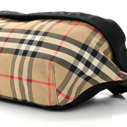 Burberry Nylon Vintage Check Sonny Bum Bag Archive Beige Black 9 of 10
