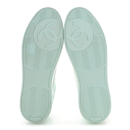 Chanel Cotton Sneakers 41 Light Turquoise White 6 of 10