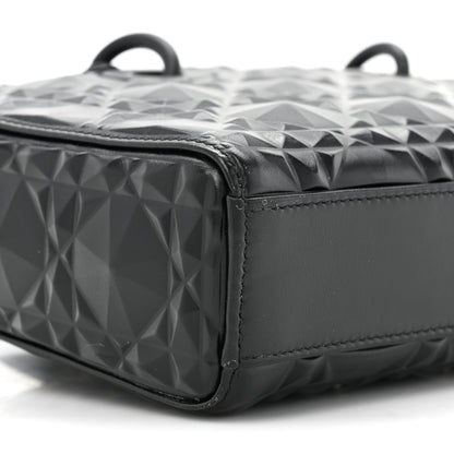 Christian Dior Calfskin Cannage Diamond Medium Lady D-Joy Black 8 of 14