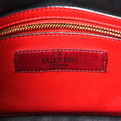 Valentino Garavani Lambskin Medium Rockstud Spike Shoulder Bag Black 6 of 8