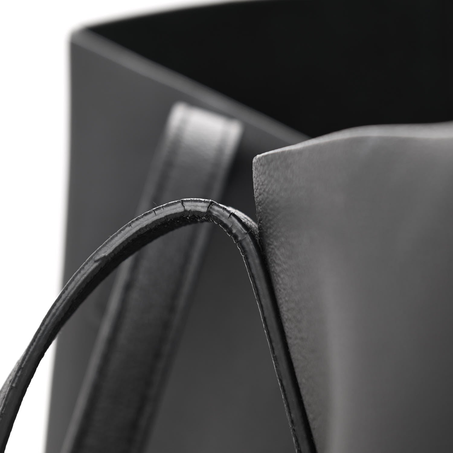 Saint Laurent Calfskin Large Shopping Tote Black 23 of 23