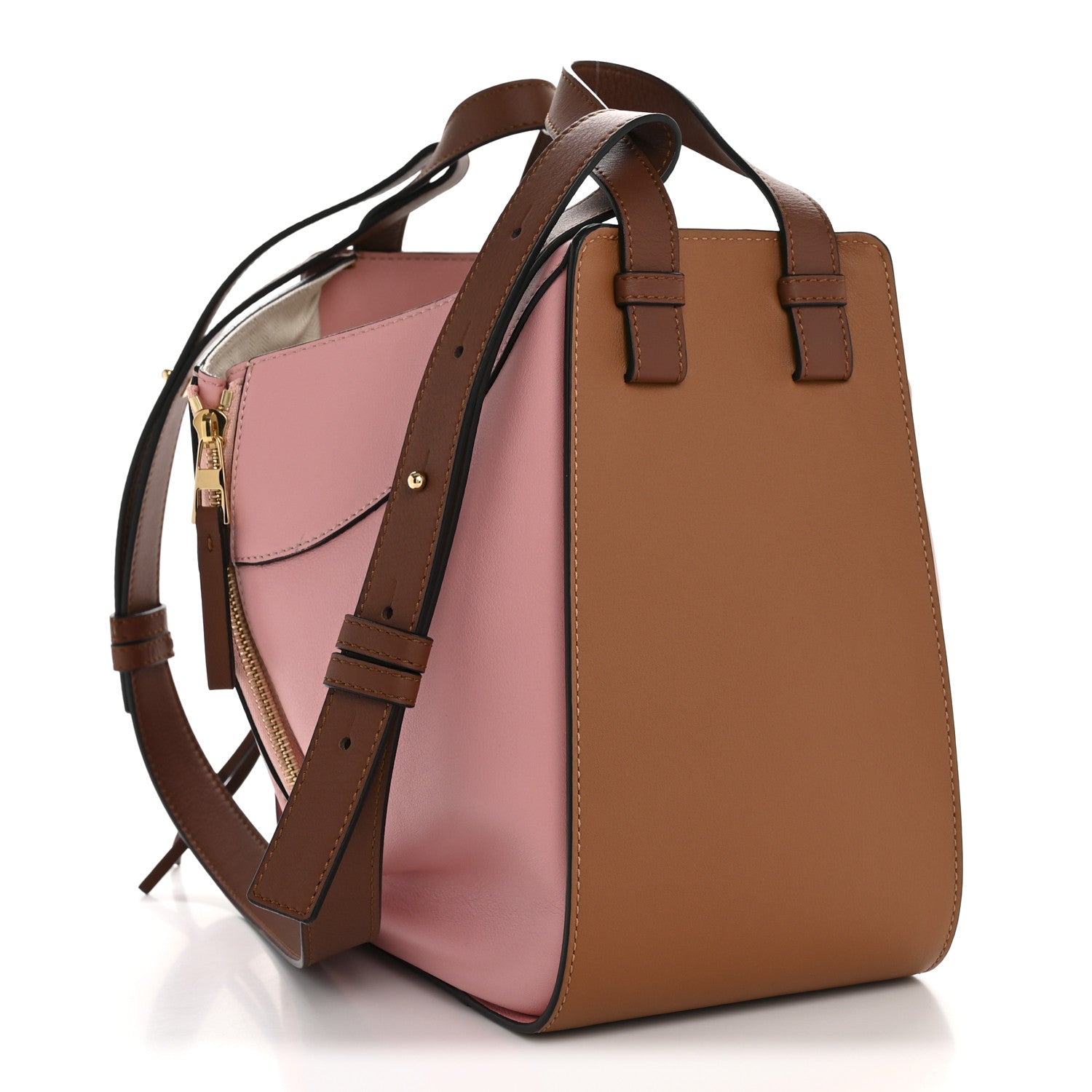 Loewe Calfskin Small Hammock Shoulder Bag Pastel Pink Tan 3 of 11