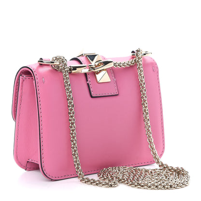 Valentino Garavani Vitello Mini Glam Lock Rockstud Flap Ninphea 2 of 7