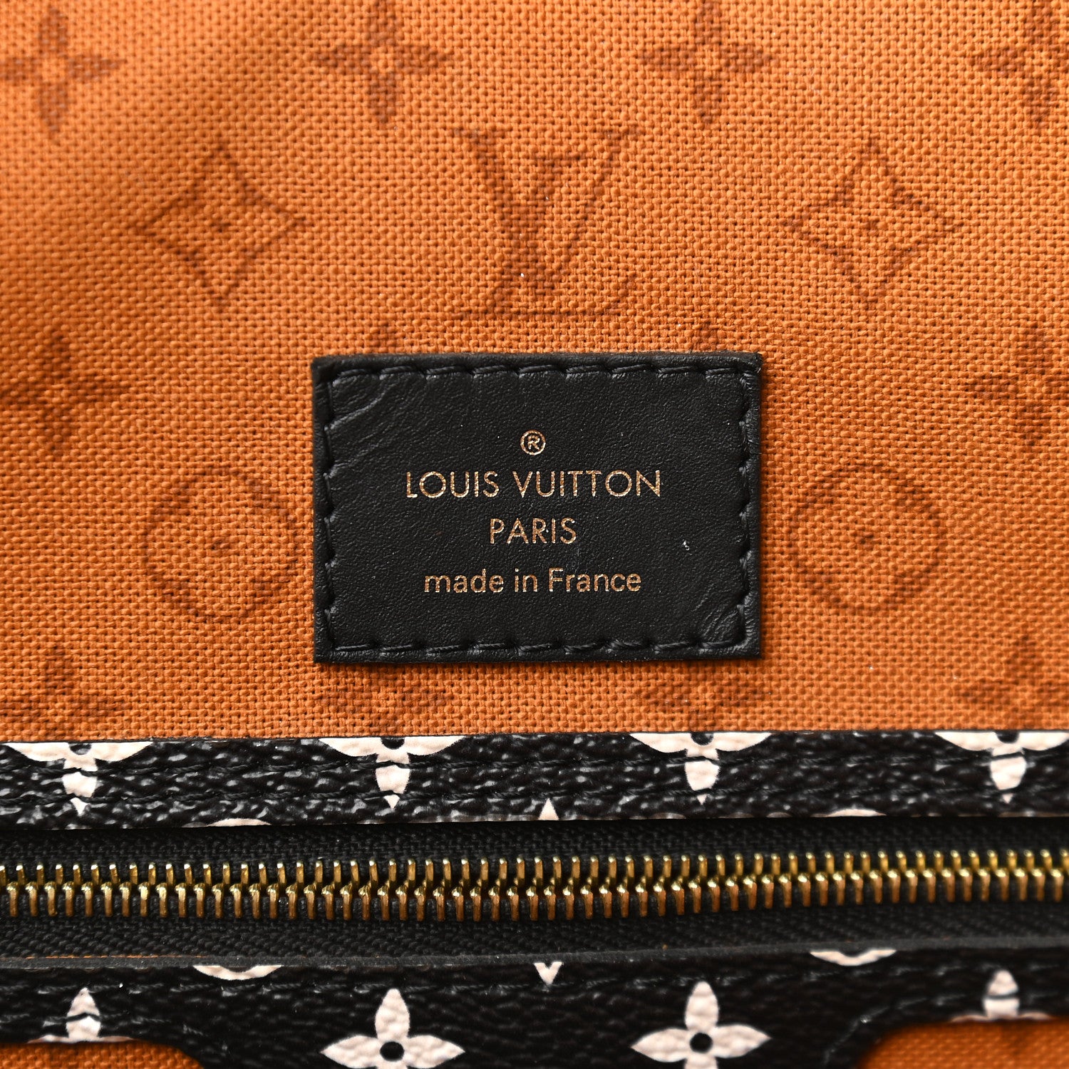 Louis Vuitton Monogram Giant Crafty Neverfull MM Creme Caramel 6 of 9