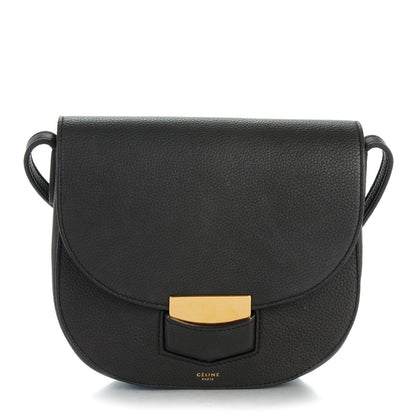 Celine Baby Grained Calfskin Small Trotteur Dark Taupe 1 of 7