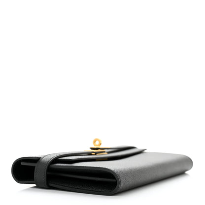 Hermes Epsom Kelly Longue Wallet Black 4 of 9