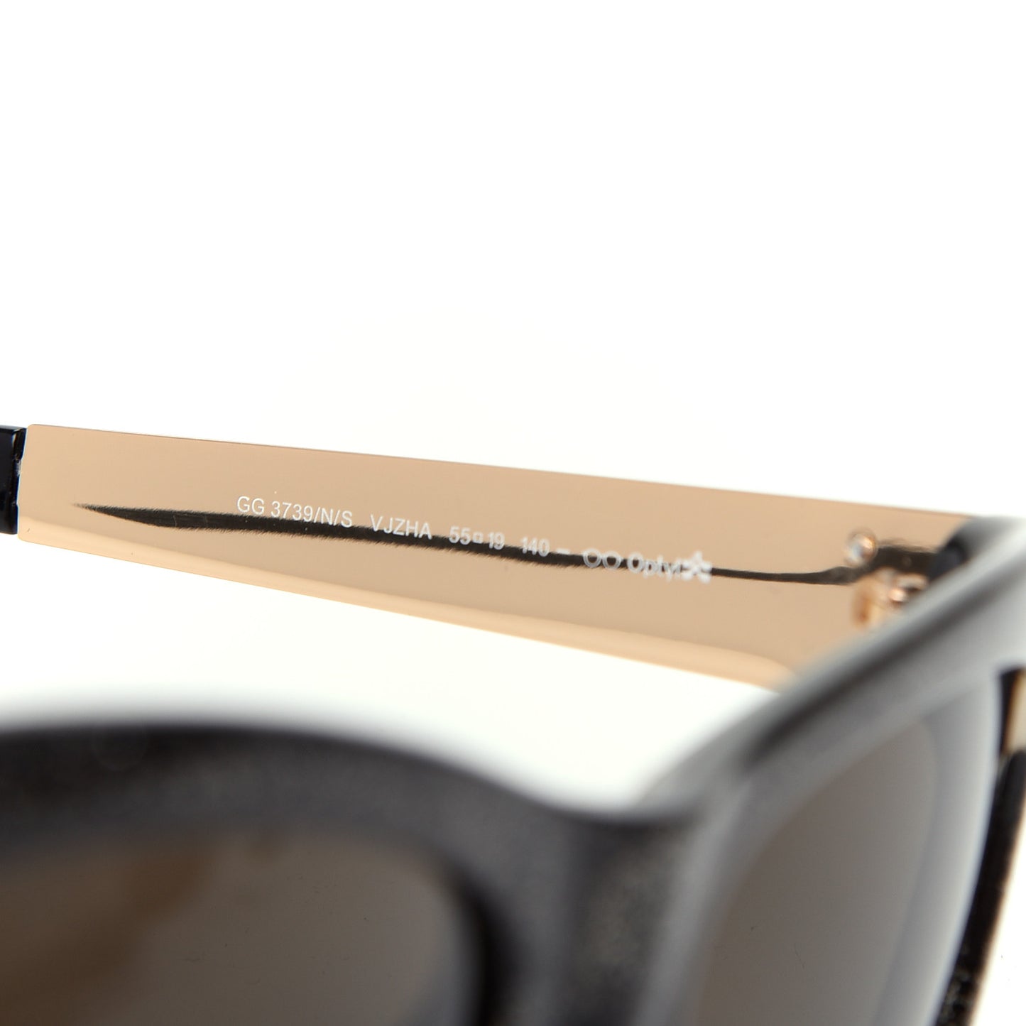 Glitter Cat Eye Sunglasses 3739/N/S Black