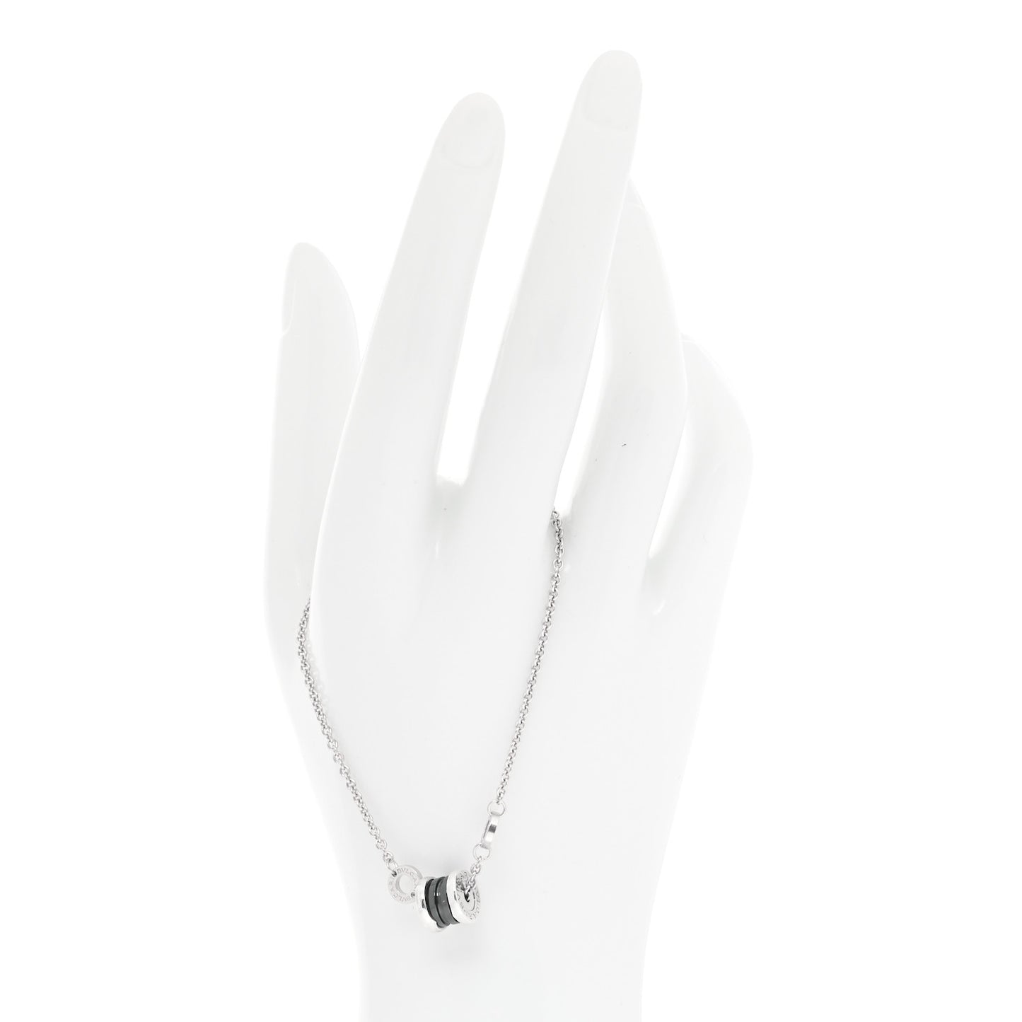 Sterling Silver Black Ceramic Save the Children Bracelet SM